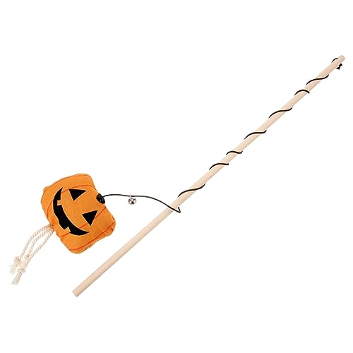 Garneck Halloween Katzenspielzeug Interaktiver Kürbis mit Glöckchen Lustige Katzenangel für Kätzchen Fördert Bewegung für Gemeinsame Interaktion mit Ihrem Haustier Garneck Halloween Katzenspielzeug Interaktiver Kürbis mit Glöckchen Lustige Katzenangel für Kätzchen Fördert Bewegung für Gemeinsame Interaktion mit Ihrem Haustier von Garneck