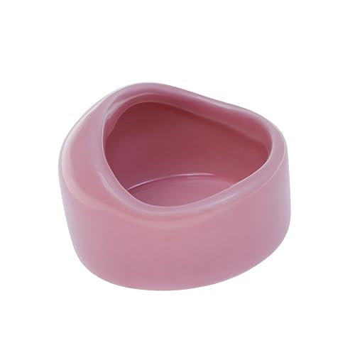 Garneck Hamster Futternapf aus Keramik rutschfeste Schüssel für Kleine für Hamster Rennmäuse und Andere Kleintiere zu Reinigen und Trockenfutter und Snacks Rosa von Garneck