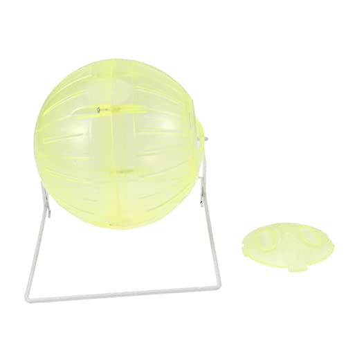 Garneck Hamster-Laufball Hamster -Übungsball klein Zwerghamsterball Chinchilla Hamster läuft Hamster hamsterspielzeug Miniball für Haustiere Laufball für Hamster Yellow von Garneck