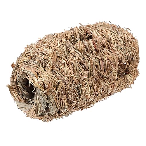 Garneck Hamster Strohversteck Tunnel Gemütliches Versteckspielzeug Für Hamster Ratten Und Chinchillas Atmungsaktives Nest Für Stressfreies Wohlbefinden Für Käfige von Garneck