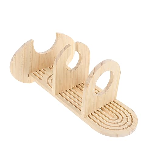 Garneck Hamster Trinkflasche Halterung aus Holz Stabiler Wasserflaschenhalter für Nagetiere und Auslaufsicher für Hamster und Andere Kleintiere von Garneck