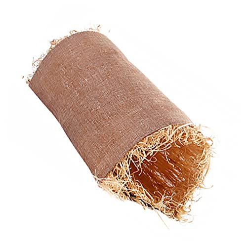 Garneck Hamster Tunnel Klein Kaninchenbettmatte Schlaftunnel Für Haustiere Kaninchen Schlafender Grastunnel Hasenbetten Für Kaninchen Haustierbettnest Gemütlich Weicher Hase Bast Khaki von Garneck