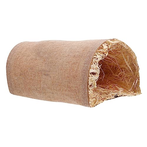 Garneck Hamster-Tunnel- Klein Plüsch Haustier Hamster Unterschlupf Haustunnelspielzeug Häschenröhren Kaninchenhasen Kaninchenversteck Drinnen Verschachtelung Hasenburg Green Gras von Garneck
