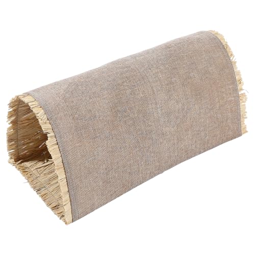 Garneck Hamster Tunnel Kleiner Tunnel Schlafbett Nest Verschachtelung Haustiere Gemütlich Hamstergrastunnel Kaninchen Schläft Hamster-versteck-Tunnel Hase Nach Hause Heu Mini Bast von Garneck