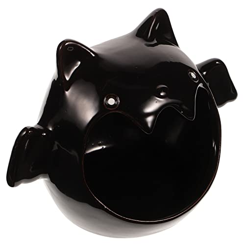 Garneck Keramik Hamster Haus Fledermaus Form Kühlung Versteck Schlaf Nest Für Hamster Meerschweinchen Chinchilla Tierkäfig von Garneck