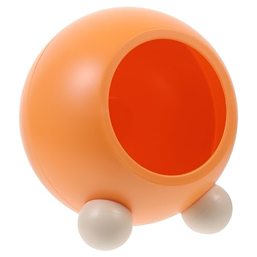 Garneck Hamster Versteckhaus Halbgeschlossenes Nagerhaus für Hamster Zwerghamster Chinchillas und Rennmäuse als Schlafnest und Käfigdekoration Orangefarbenes Design Tragbar und von Garneck