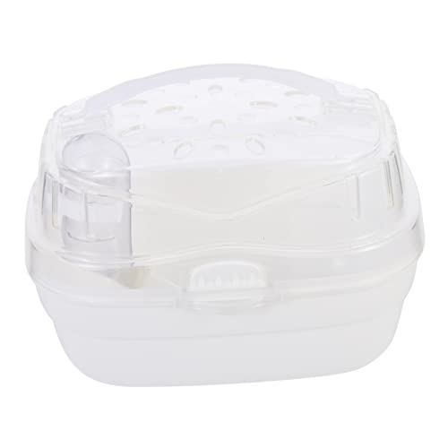 Garneck Hamster aus Käfig Hamster transportbox Hamster Transportkoffer Hamster Reisebox Kleintierkäfig tragbar Haustiere Träger Atmungsaktiver Hamsterkäfig Kleiner Hamsterkäfig Abs Blue von Garneck