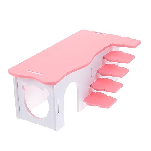 Garneck Hamsterhaus mit Treppe für Kleintiere Sichere und Bequeme Rückzugsmöglichkeit für Hamster und Meerschweinchen Multifunktionales und Schlafplatz aus Bissfestem Material für von Garneck