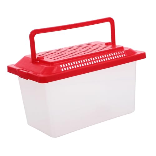 Garneck Handheld Aquarium Transportbox Transparente Kunststoffbox für Fische Schildkröten und Kleintiere für Haustiertransport und Zucht Zufällige Farbdeckung von Garneck