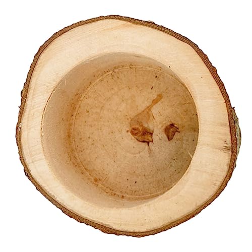 Garneck Haushaltshamster Futterstelle Holzschale für Chinchillas und Langlebig und Sicher Einfache Praktische Futterschüssel für Kleine Haustiere Garneck Haushaltshamster Futterstelle Holzschale für Chinchillas und Langlebig und Sicher Einfache Praktische Futterschüssel für Kleine Haustiere von Garneck