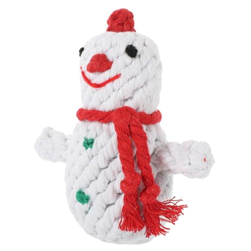 Garneck Kleines Schneemannförmiges Hundespielzeug Für Kleine Hunde Und Welpen Kauspielzeug Zur Zahnpflege Und Atemerfrischung Mehrzweck-haustierspielzeug Zum Kauen Und Spielen von Garneck