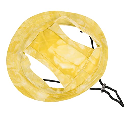 Garneck Haustier-Baseballmütze Hund Sonnenblende Hund Baseballhut Hundemütze Hunde Motorhaube Sonnenhut hundemantel Dog Raincoat Haustier-Sonne-Eimer-Hüte Sonnenschutzhüte Baumwolle Yellow von Garneck