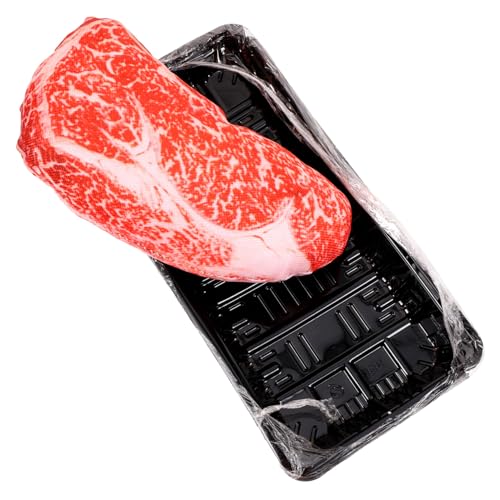 Garneck Pet Chewing Toy Simuliertes Steak Für Hunde Langlebiges Und Quietschendes Kauspielzeug Für Kleine Und Große Hunde Sicheres Und Weiches Material Unterhaltsame Geräusche von Garneck