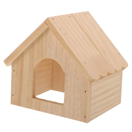 Garneck Holz Hamsterhaus Zartes Versteck Für Hamster Und Kleintiere Langlebiges Für Nester Und Schlafplätze Ratten Und Chinchillas von Garneck