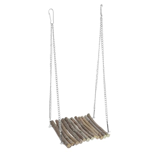 Garneck Holz Reptilien Hängematte für Kleintiere für Hamster Echsen Praktischem Aufhängedesign Erweitert Lebensraum und Fördert Aktivität aus Hochwertigem Naturholz Garneck Holz Reptilien Hängematte für Kleintiere für Hamster Echsen Praktischem Aufhängedesign Erweitert Lebensraum und Fördert Aktivität aus Hochwertigem Naturholz von Garneck
