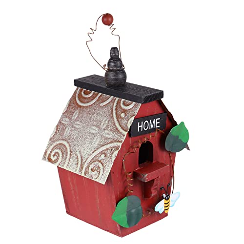 Garneck Holz Vogelhaus Deko Hängend Rustikale Garten Ornamente für Vogelbeobachtung Kreative und Gartendekoration Wetterfestes Design für Drinnen und Draußen Garneck Holz Vogelhaus Deko Hängend Rustikale Garten Ornamente für Vogelbeobachtung Kreative und Gartendekoration Wetterfestes Design für Drinnen und Draußen von Garneck