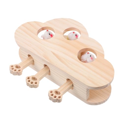 Garneck Holz katzenspielzeug mit Katzenminze Interaktives Whack Katzen Fördert Training Bewegung und Beschäftigung Langlebiges Naturholz für Drinnen und Kitten Garneck Holz katzenspielzeug mit Katzenminze Interaktives Whack Katzen Fördert Training Bewegung und Beschäftigung Langlebiges Naturholz für Drinnen und Kitten von Garneck