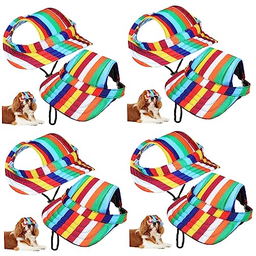 Garneck 8 STK Hut kleine Hüte für Hunde kabelloser Dampfreiniger Kleider Schwanz Strandhüte für Hunde Baseballmütze für Hund Cosplay großer Hund Zubehör Kleidung Baseball Kappe Segeltuch von Garneck