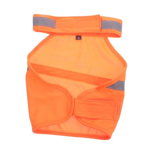 Garneck Hundekleidung Reflektierendes Hundezubehör Reflektierendes Sicherheitsgeschirr Für Haustiere Kühlweste Für Hunde Klein Reflektierender Kühlshirts Für Hunde Orange von Garneck