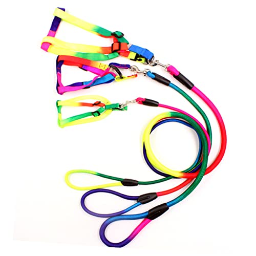 Garneck Hundeleine Welpengeschirr Multifunktionsleine Hundegeschirr für Hunde Hundehalsband Hundewelpe Leine für kleine Hunde Zubehör keilriemen Haustierbedarf Hundetraktionsseil Colorful Garneck Hundeleine Welpengeschirr Multifunktionsleine Hundegeschirr für Hunde Hundehalsband Hundewelpe Leine für kleine Hunde Zubehör keilriemen Haustierbedarf Hundetraktionsseil Colorful von Garneck
