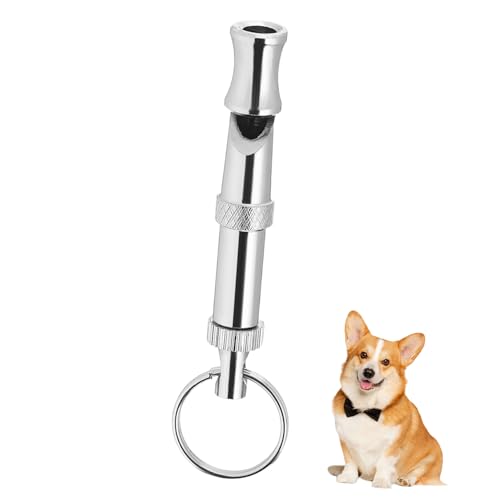 Garneck Hundetraining Pfeife Gerät zum Stoppen des Hundegebells Ausbildung Hundetrainer Silber von Garneck