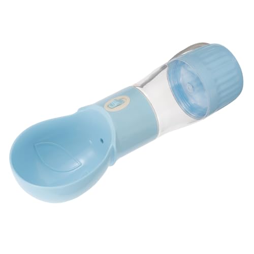 Garneck Hundewasserflasche Mit Futterbehälter Tragbarer Wasserspender Für Haustiere Reisebehälter Für Wasser Und Futter Für Welpen Und Katzen von Garneck