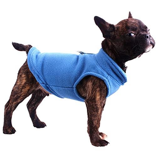 Garneck Hundeweste aus Dickem Fleece für Kleine und Große Atmungsaktiv mit Metallring für Leinenbefestigung S von Garneck