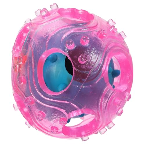 Garneck Gummi Ball Für Hunde Mit Leckerli-Spender Interaktives Hundespielzeug Leckerli-Ball Aus TPR-Material Futterausgabe Für Energiegeladene Und Gesunde Fütterung Leicht Zu Reinigen von Garneck
