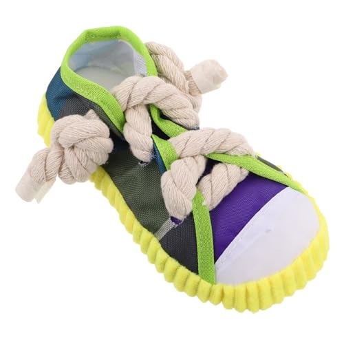 Garneck Interaktives Squeaky Slipper Design mit Baumwollseil Lautes Kau für Welpen für Innen und Außenbereiche von Garneck