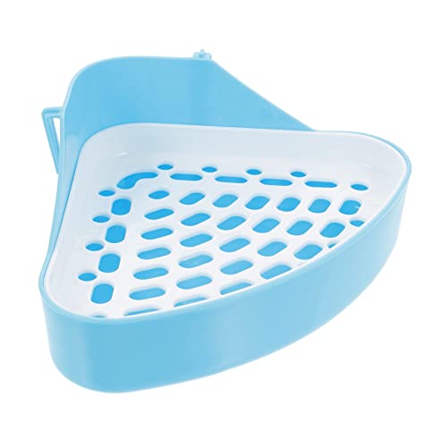 Garneck Kaninchen Toilette Ecktoilette Für Kleintiere Mit Filterboden Haustier Katzentoilette Töpfchen Trainer Für Hasen Und Meerschweinchen von Garneck