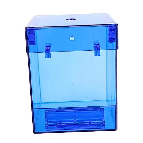 Garneck Kasten Vogel Badewanne vogeltränke vogelbad klein Vogelbäder für draußen Papageienbad Kanarische Badewanne Wannen Vogelduschenbecken Vogelkäfigzubehör papagei badewanne Acryl Blue von Garneck