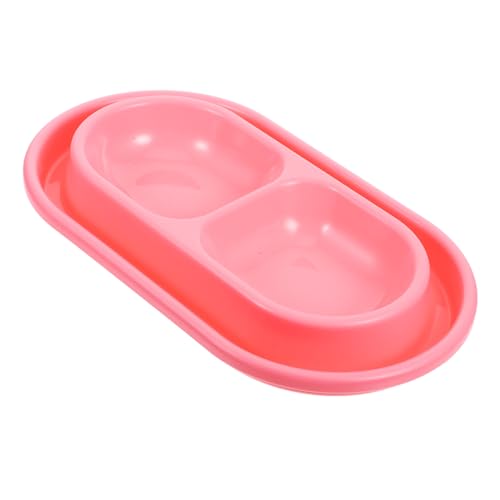 Garneck Katzennapf Set mit Antifressbarriere Doppelnapf für Katzen und Rutschfestes Design Kleine für Futter und Wasser Platzsparend von Garneck