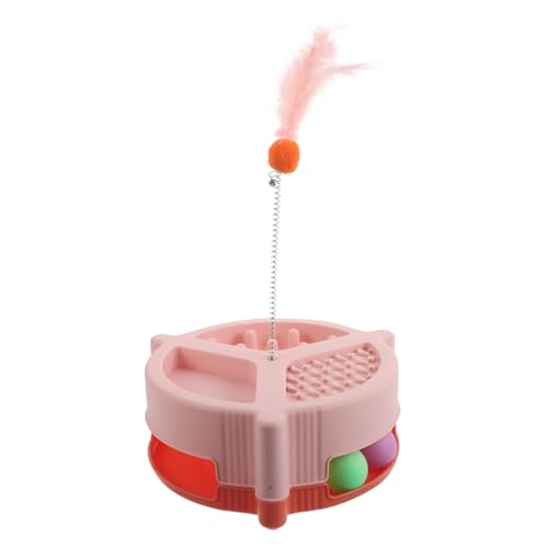 Garneck Katzenspielzeug Interaktiver Katzen Drehteller mit Ball für Beschäftigung Selbstbeschäftigungs für Innenkatzen Spielerischer Teaser mit Federn für Katzen und Kätzchen Garneck Katzenspielzeug Interaktiver Katzen Drehteller mit Ball für Beschäftigung Selbstbeschäftigungs für Innenkatzen Spielerischer Teaser mit Federn für Katzen und Kätzchen von Garneck