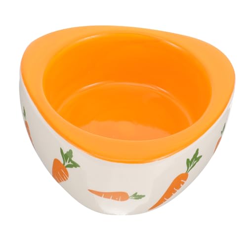 Garneck Keramischer Futternapf für Hamster und Meerschweinchen Rutschfestes Design zu Reinigen für Futter und Wasser für Sicheres und Gesundes von Haustieren von Garneck