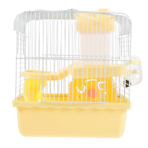 Garneck Hamsterkäfig Rattenkäfig Meerschweinchenkäfig Hamsterschloss Haustiervilla Kleiner Haustierkäfig Ausziehbar Mit Trinkflasche Und Futternapf Eignet Für Hamster Mäuse von Garneck