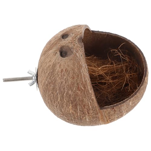 Garneck Kokosnussschalen Vogelhaus Für Papageien Natürliches Zuchtnest Für Tragbar Und Multifunktional Schlafnest Oder Spielplatz Zu Reinigen Handhaben Garneck Kokosnussschalen Vogelhaus Für Papageien Natürliches Zuchtnest Für Tragbar Und Multifunktional Schlafnest Oder Spielplatz Zu Reinigen Handhaben von Garneck