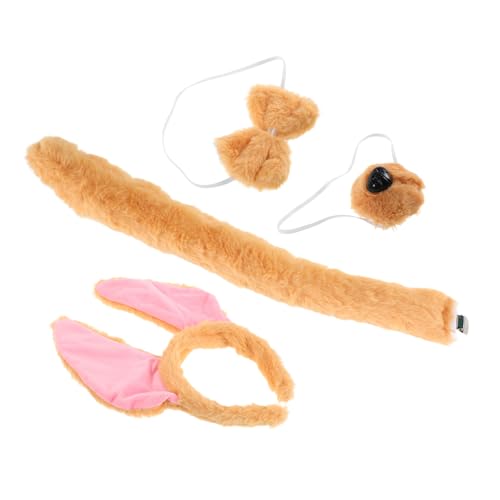Garneck Kostüm Hundekostüm mit Biegsamen Ohren Fliege und Falscher Nase Kuscheliges Weiches Tier Accessoire für Erwachsene für Halloween Karneval und Geburtstagsfeiern Garneck Kostüm Hundekostüm mit Biegsamen Ohren Fliege und Falscher Nase Kuscheliges Weiches Tier Accessoire für Erwachsene für Halloween Karneval und Geburtstagsfeiern von Garneck