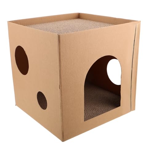 Garneck Kratzbrett Katzennest aus Wellpappe Langlebige Kratzfläche und Gemütliches Schlafplätzchen für Katzen für Innenbereich Minimalistisches Design Sicher und Garneck Kratzbrett Katzennest aus Wellpappe Langlebige Kratzfläche und Gemütliches Schlafplätzchen für Katzen für Innenbereich Minimalistisches Design Sicher und von Garneck