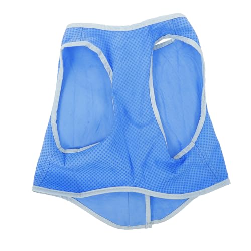 Garneck Kühlweste hundekleidung hundebekleidung hundekleider Hundeschutz Dog Clothes Kühlmantel für Haustiere Kühlung Sommerhundweste kühlender Hund Kühlendes Bandana für Hunde, groß Blue von Garneck