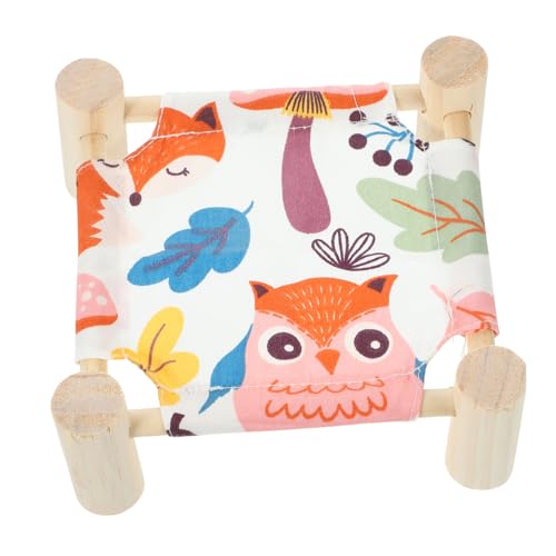 Garneck Kuschelbett für Meerschweinchen aus Atmungsaktive Hängematte für Kleintiere Cartoon Design Sicher und Gesund für Hamster Fördert Entspannenden Schlaf und von Garneck