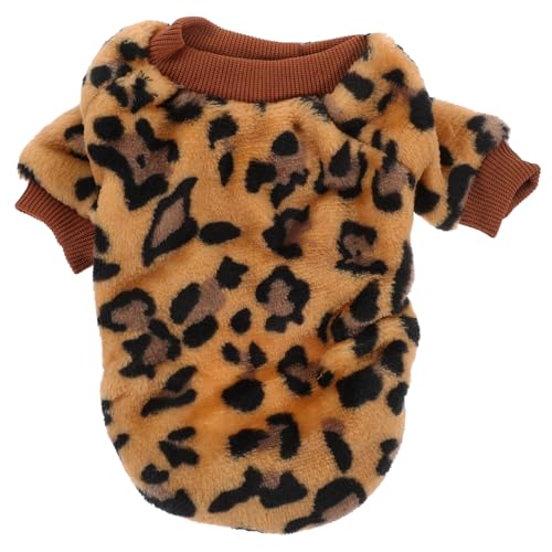 Garneck Kuscheliger Hundepullover Aus Fleece Für Kleine Winterjacke Im Leopardenmuster Warm Und Bequem Für Und Gemütliche Stunden Zu Hause von Garneck