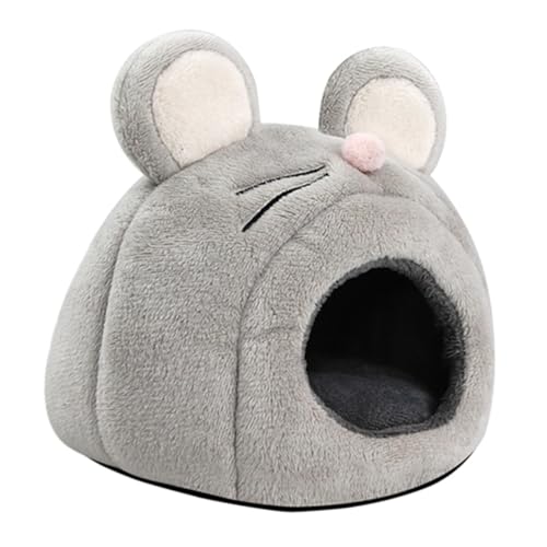 Garneck Kuscheliges Hamster Nest aus Plüsch Warmer Rückzugsort für Kleine Haustiere für Hamster Chinchillas und Mäuse Gemütliches Schlaf und Spielhaus im Cartoon Design Platzsparend für von Garneck