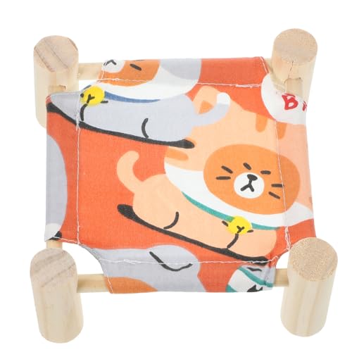 Garneck Kuscheliges Meerschweinchenbett mit Abnehmbarem Nest Stilvolles Cartoon Design für Kleine Haustiere für Erhöht für Sicheres Versteck für Hamster von Garneck