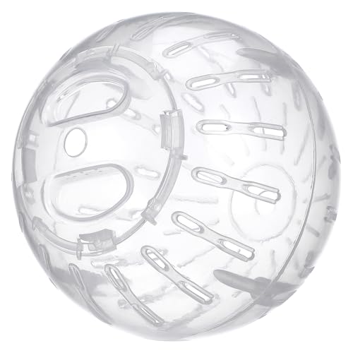 Garneck Lustiger Hamsterball Für Kleintiere Klarer Gymnastikball Hamster Übungsballspielzeug Für Rennmäuse Chinchillas Und Andere Kleine Haustiere Sicherer von Garneck
