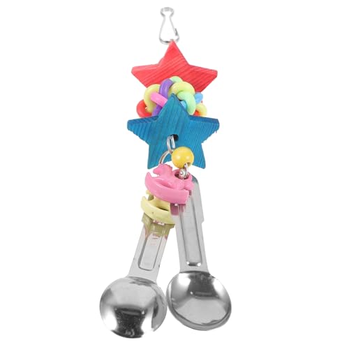 Garneck Papagei Kauspielzeug mit Schnallendesign Hängendes Vogelspielzeug für Papageienkäfig Langlebig und Sicher für Vogelarten DIY Vogelspielzeug für Haustiere von Garneck