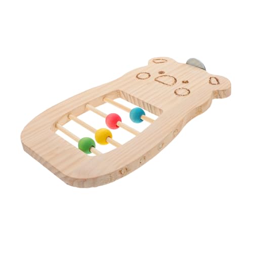 Garneck Papageien-plattform-sitzstange Für Den Käfig: Plattformständer Aus Holz Für Wellensittiche, Nymphensittiche Und Kleine Vögel in Bärenform – Vogelkäfig-Spielzeug, Einfach Zu von Garneck