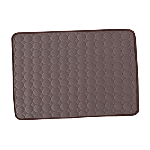 Garneck Pet Pad Pads Drinnen Cool Groß Stoff Hundekühlmatte Für Hunde Pfote Größe Bett Hund Kühlmatte Haustiere Unterlage Kühlung Sommer Zubehör Coffee von Garneck