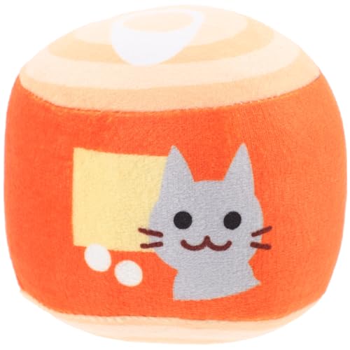 Garneck Plüsch Katzenminze mit Glocke Interaktives Katzenspielzeug für Selbstspiel und Unterhaltung Cartoon Design zur Aktivität Katzen von Garneck