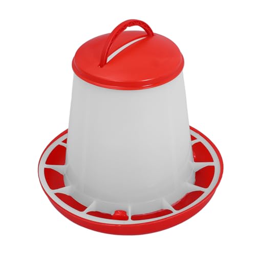 Garneck Poultry Feeder für Hühner und Gänse Automatischer Futterspender mit Langlebiger Futtertrog zur Reduzierung von Futterverschwendung Kapazität für Geflügelhaltung von Garneck