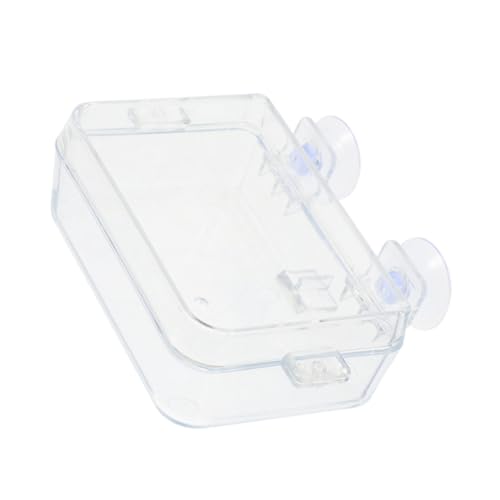Garneck Reptilien Futter und Wasserschale mit Saugnapf Transparente Futterschale für Eidechsen und Chamäleons zur Fluchtverhinderung Einfache und Installation Multifunktionale von Garneck